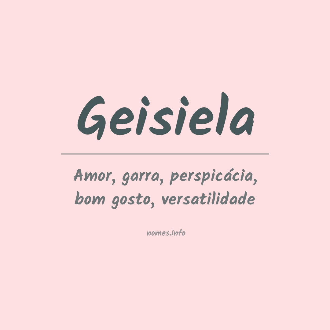 Significado do nome Geisiela