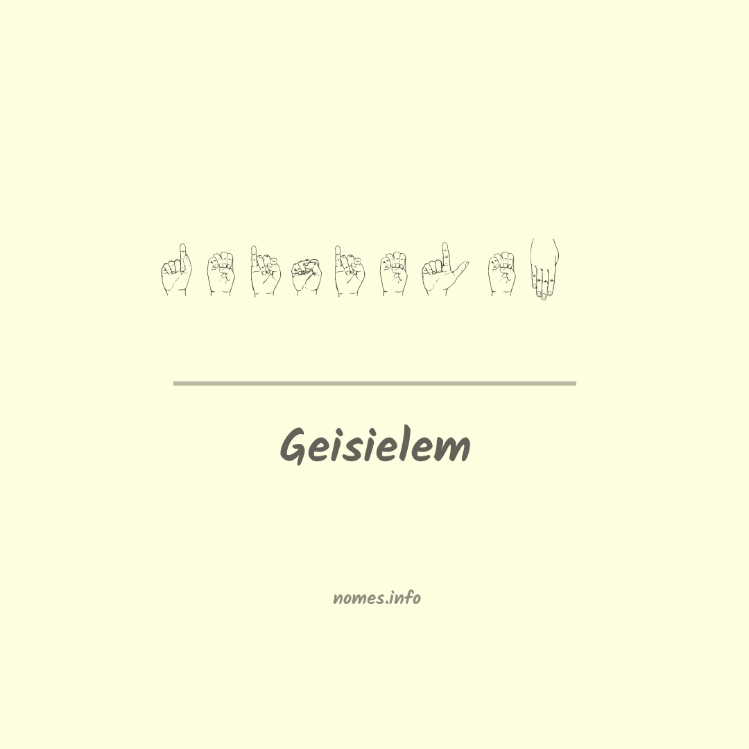 Geisielem em Libras