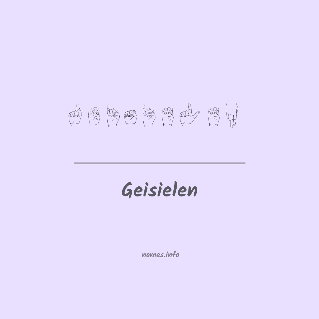 Geisielen em Libras