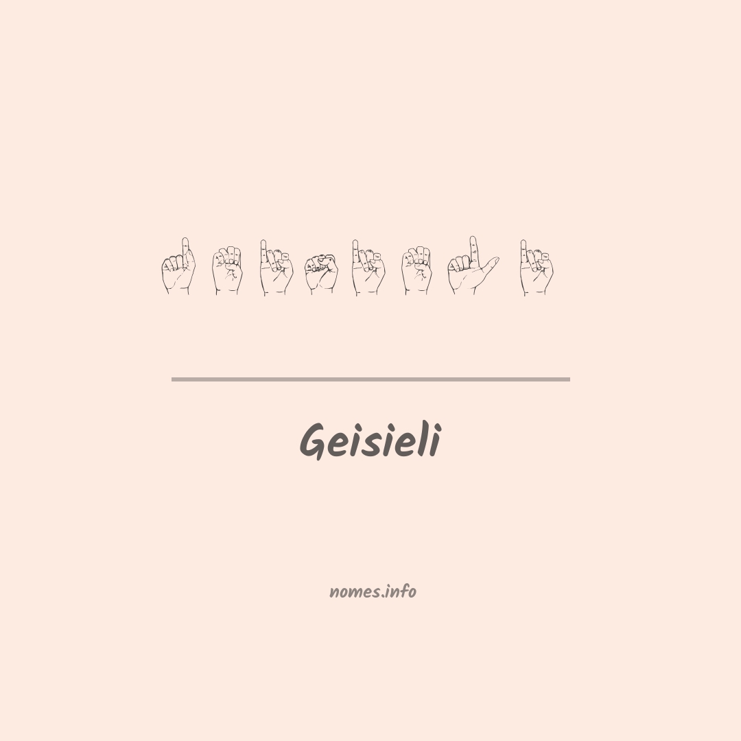 Geisieli em Libras