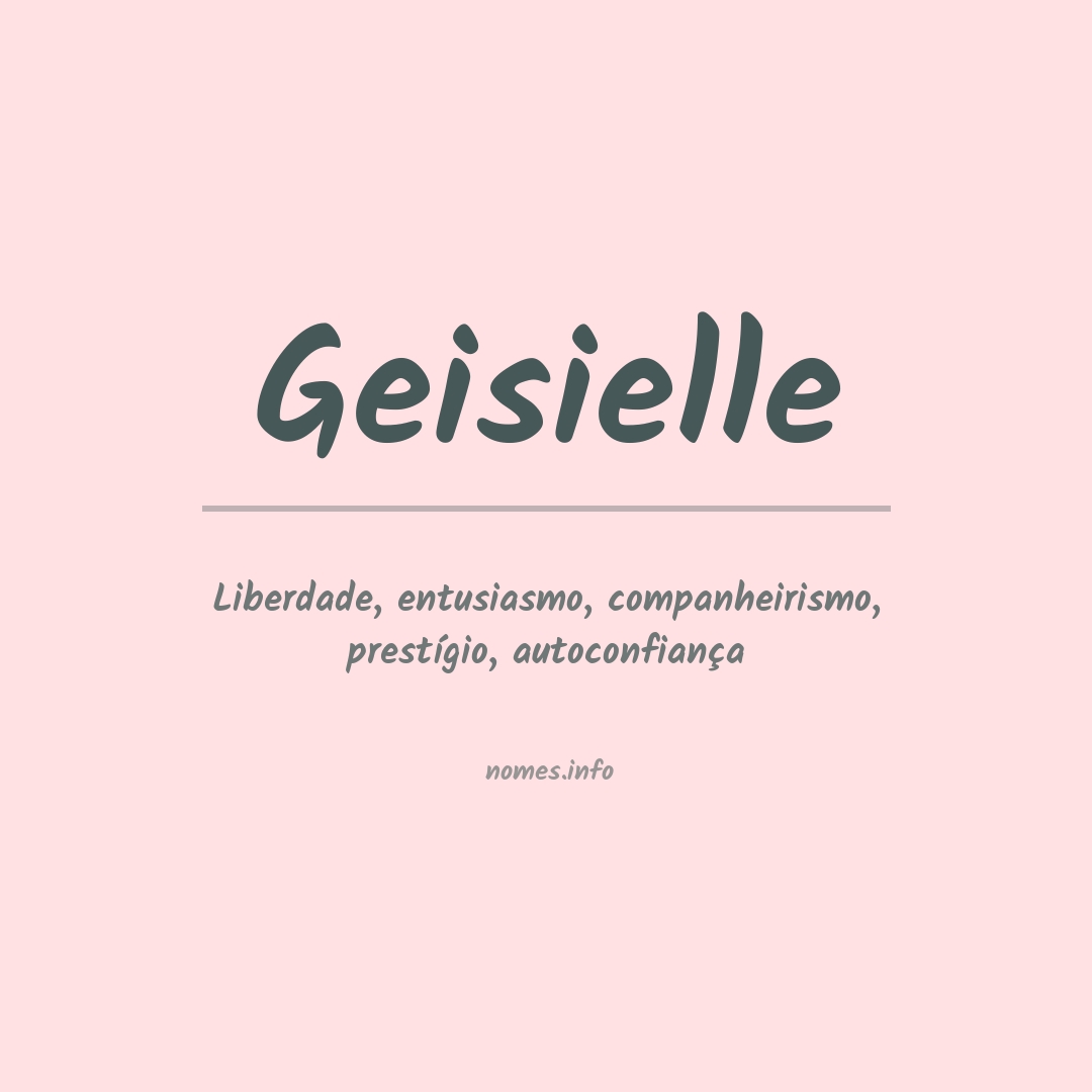 Significado do nome Geisielle
