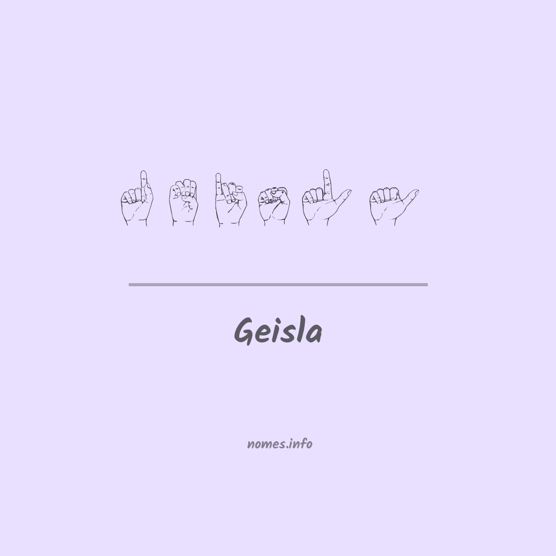 Geisla em Libras