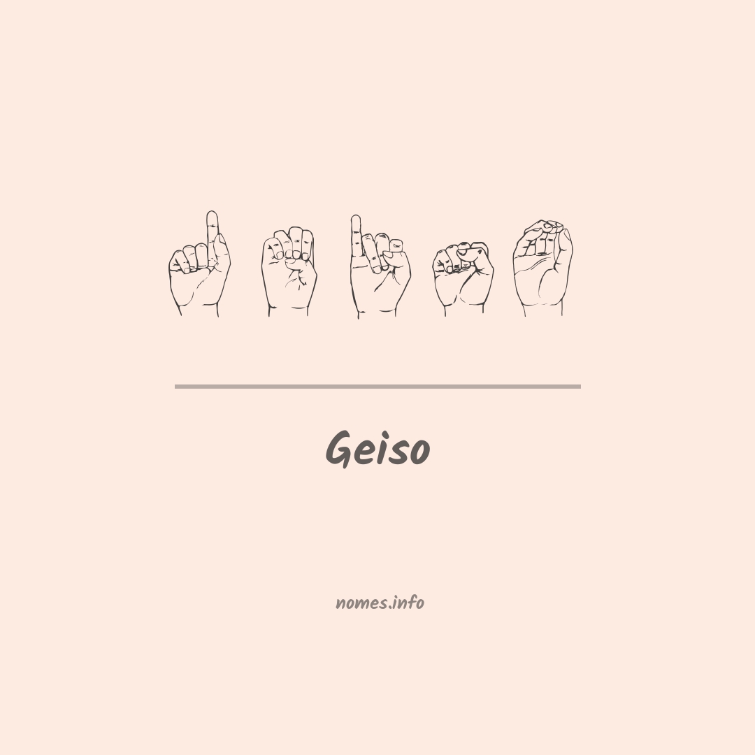 Geiso em Libras