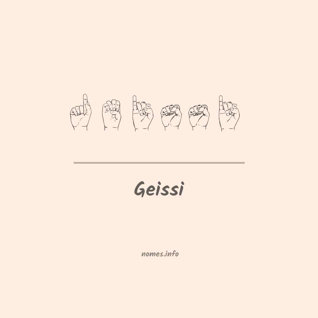 Geissi em Libras