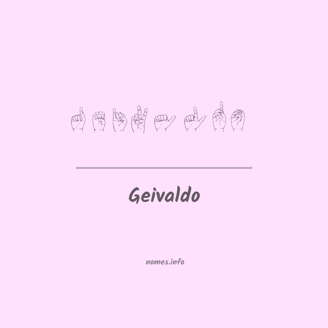 Geivaldo em Libras