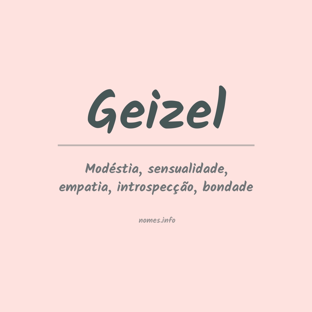 Significado do nome Geizel