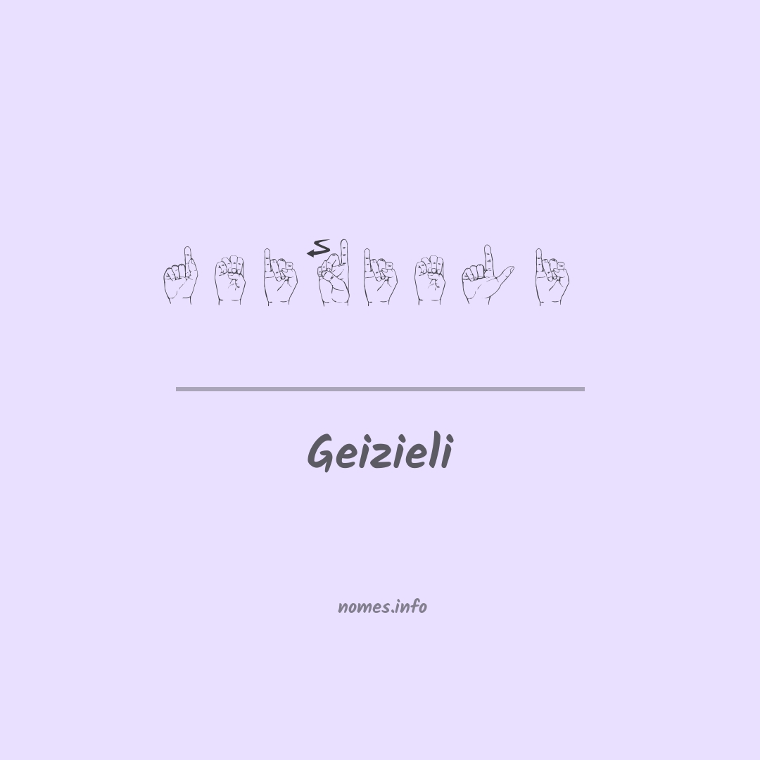 Geizieli em Libras