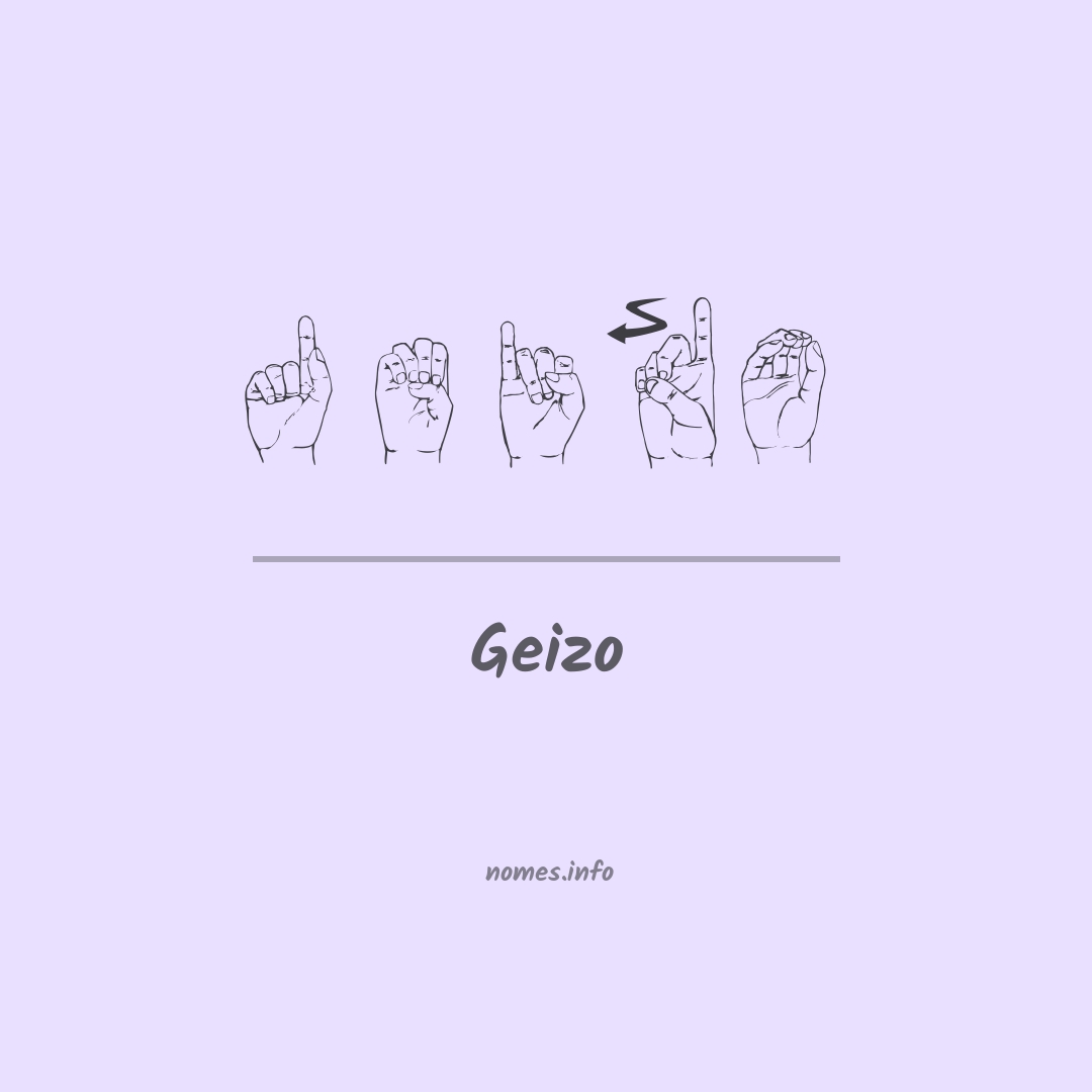 Geizo em Libras