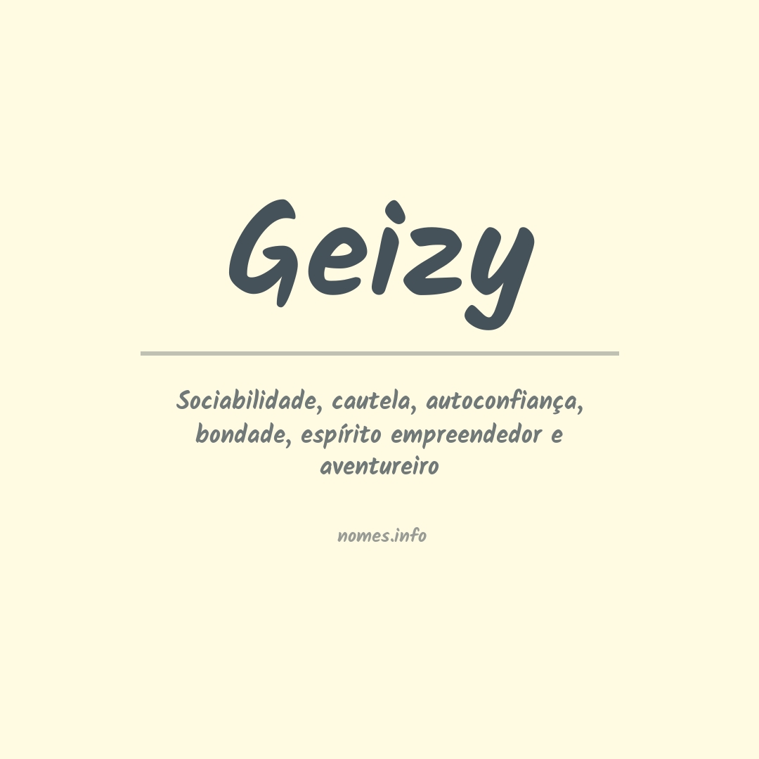 Significado do nome Geizy