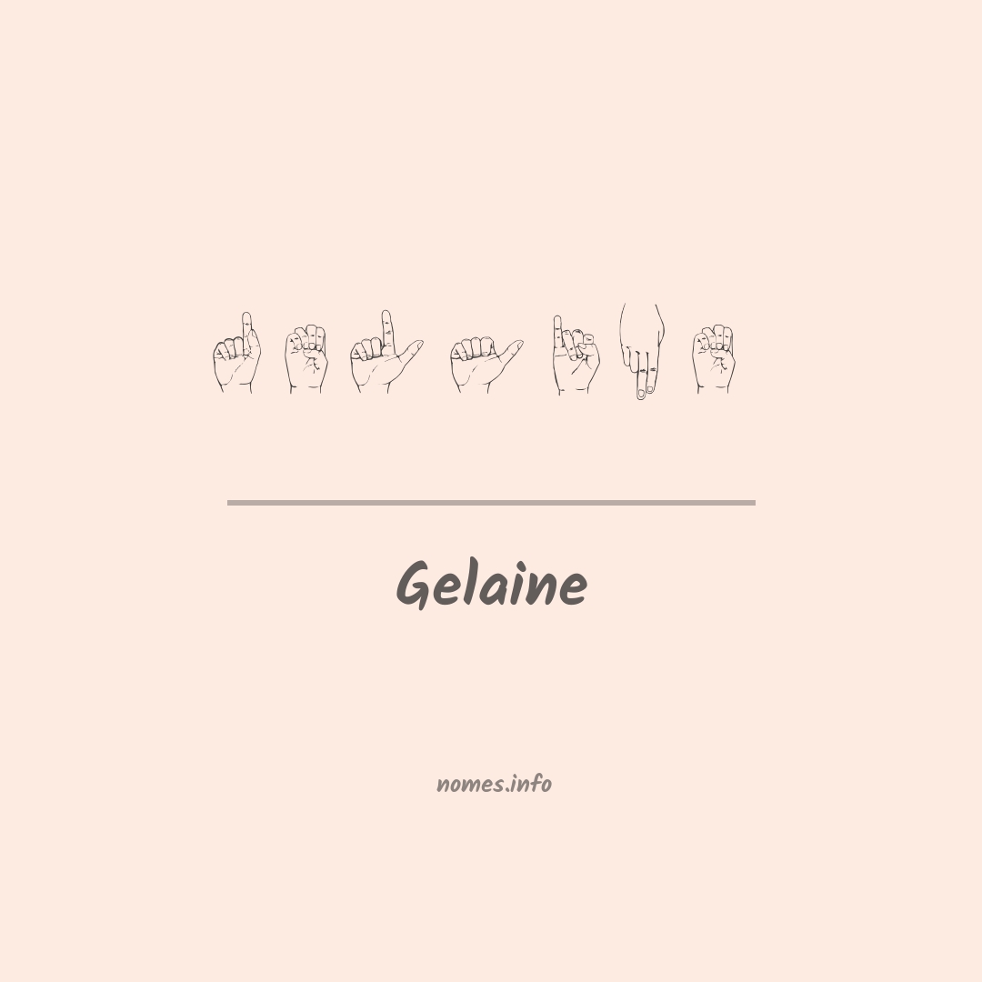 Gelaine em Libras