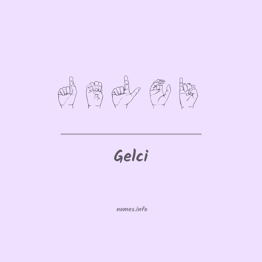 Gelci em Libras