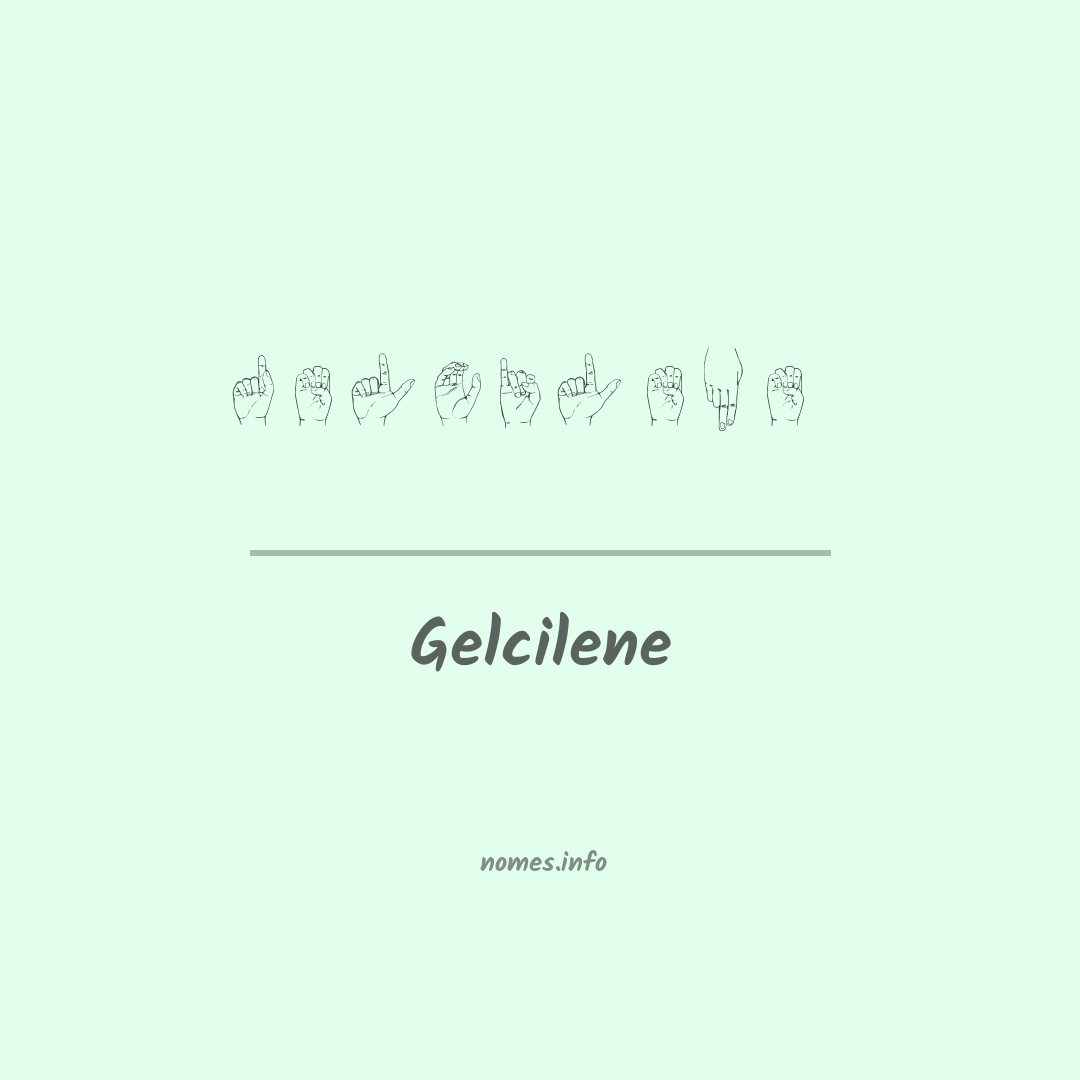Gelcilene em Libras