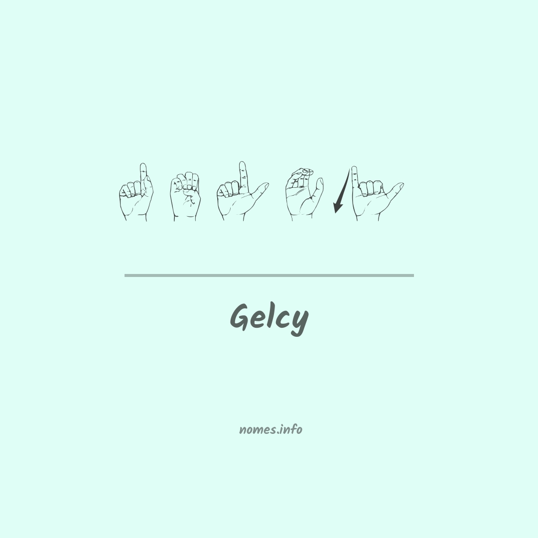 Gelcy em Libras