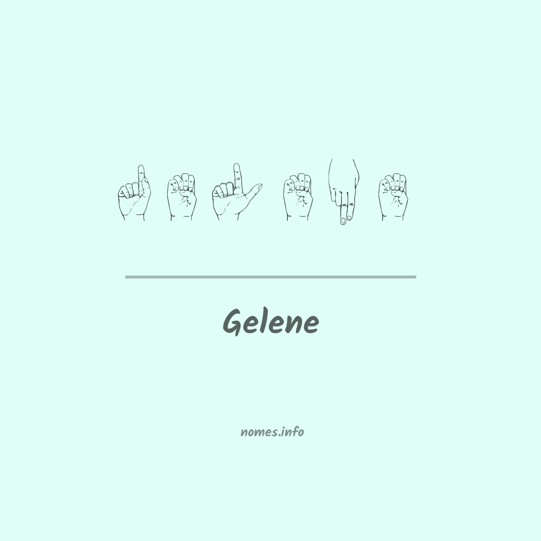 Gelene em Libras