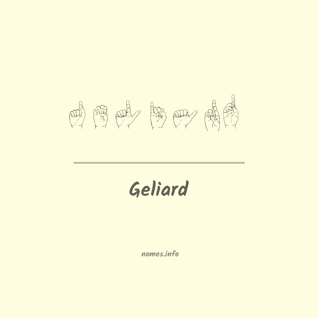 Geliard em Libras