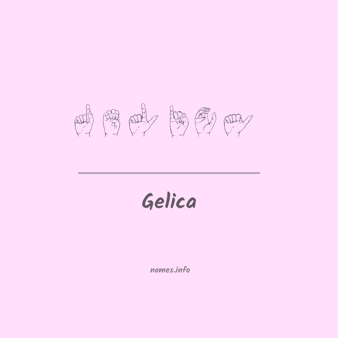 Gelica em Libras