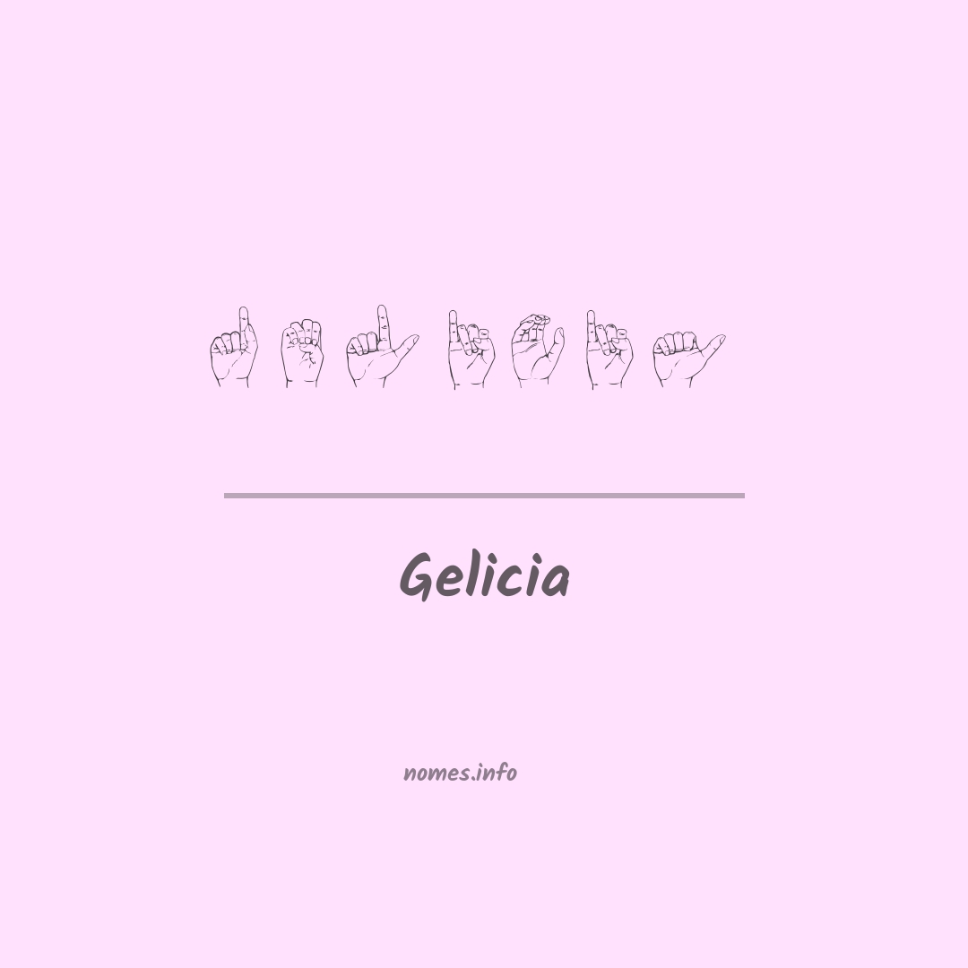 Gelicia em Libras