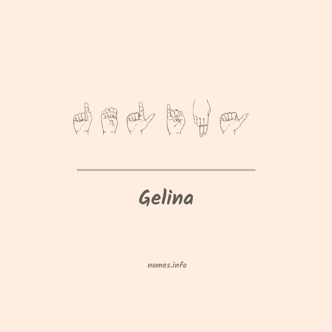 Gelina em Libras