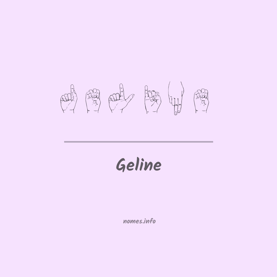 Geline em Libras