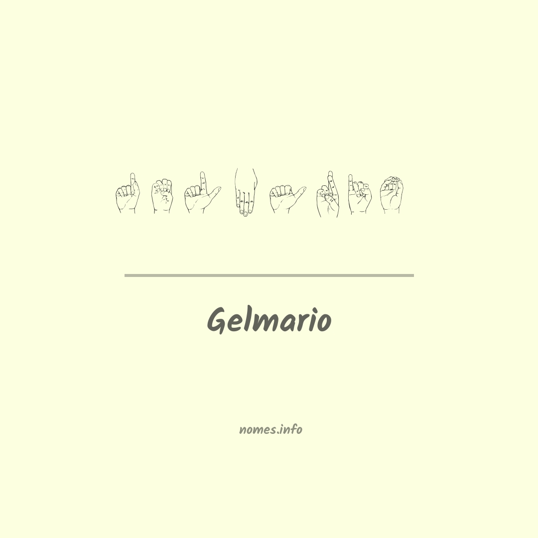 Gelmario em Libras