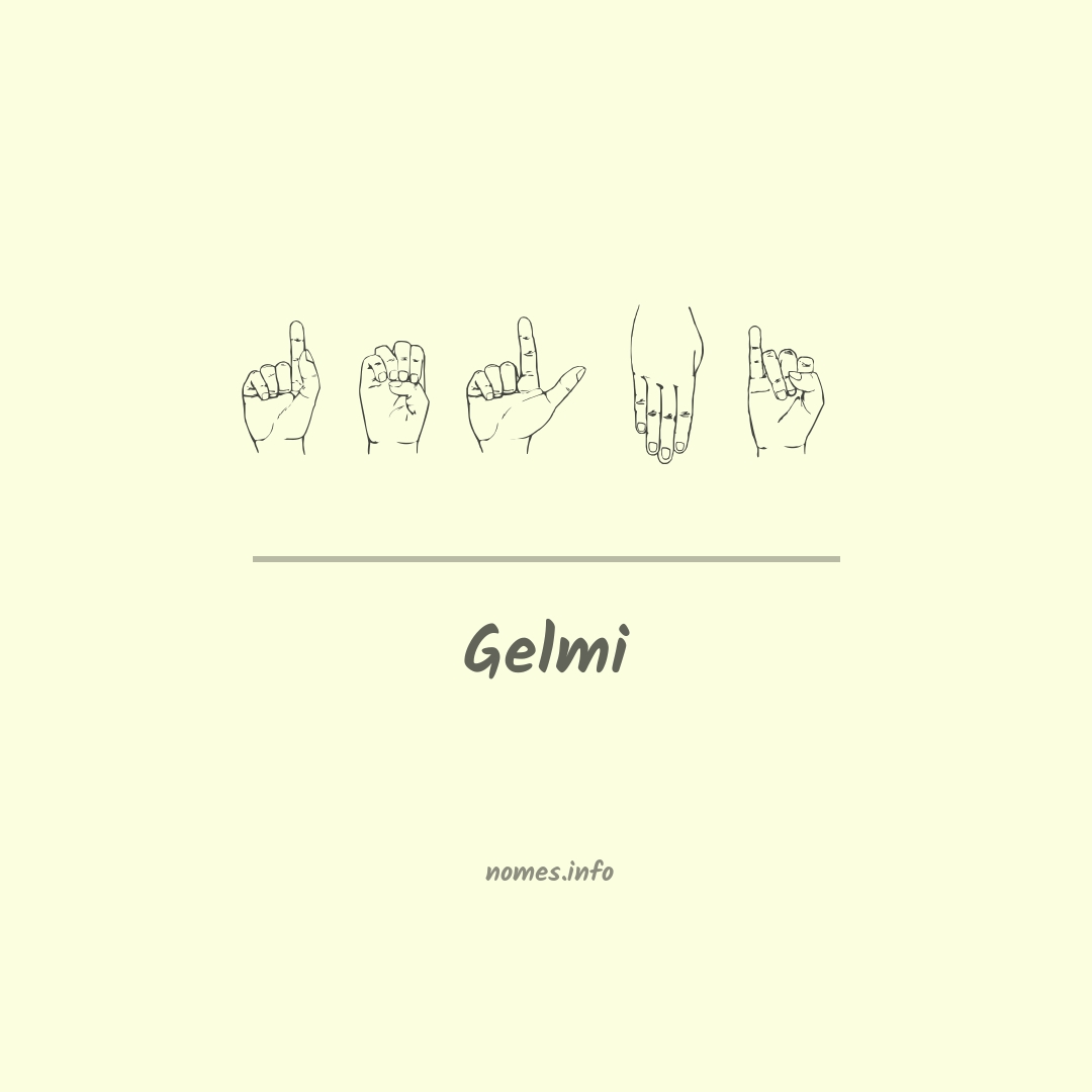 Gelmi em Libras