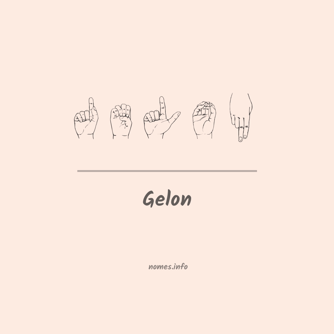 Gelon em Libras