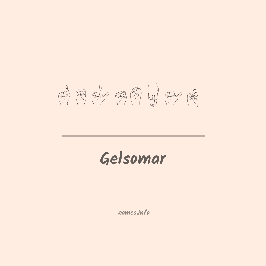 Gelsomar em Libras
