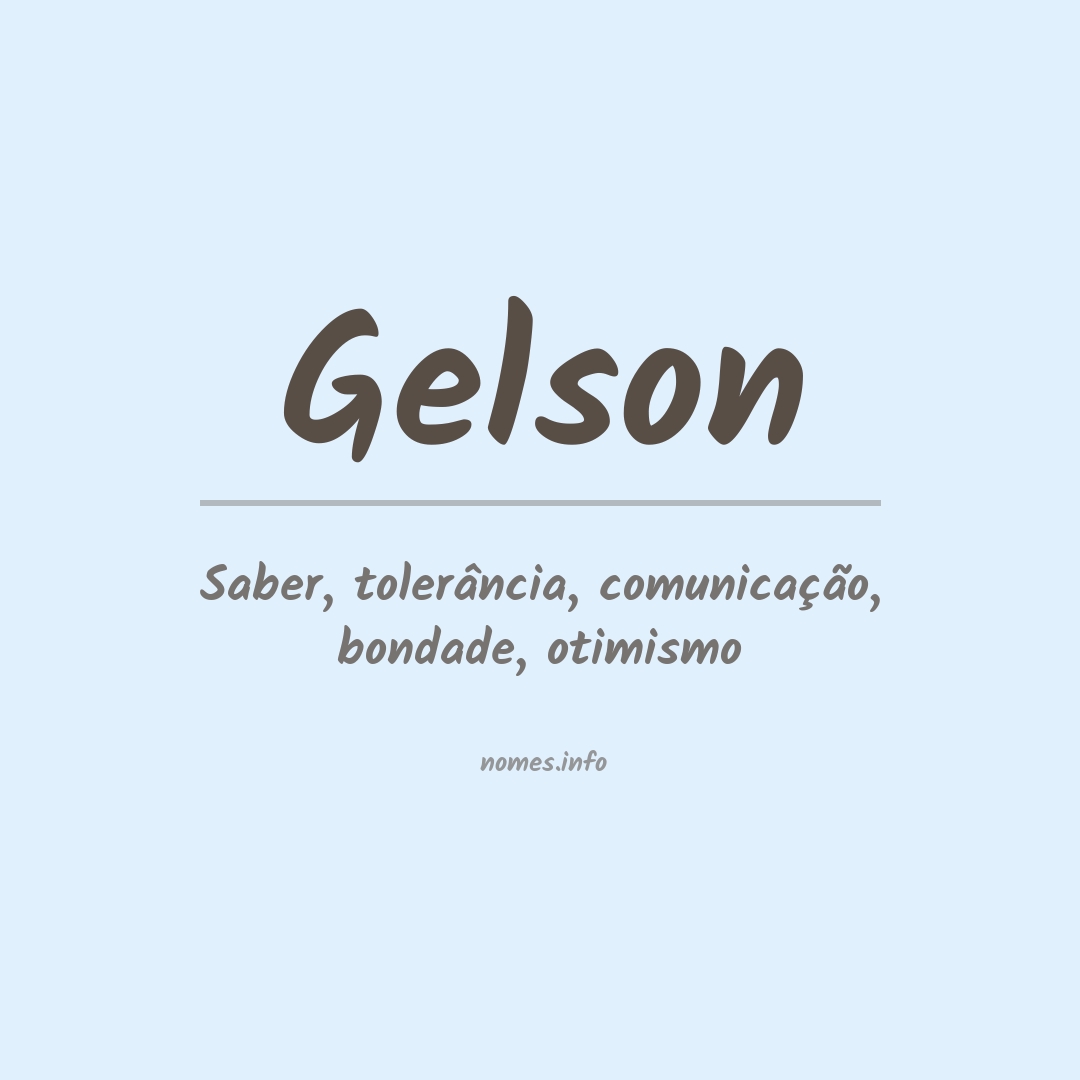 Significado do nome Gelson
