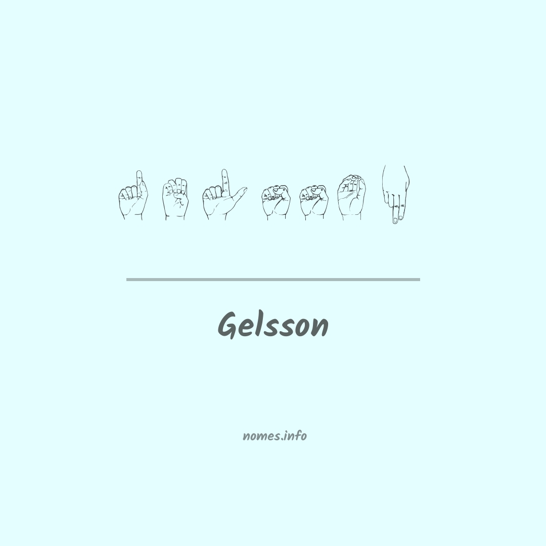 Gelsson em Libras
