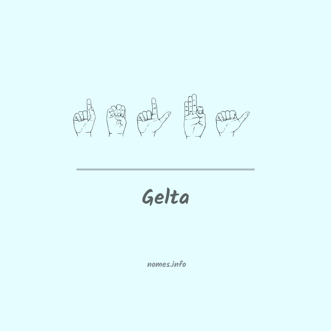 Gelta em Libras