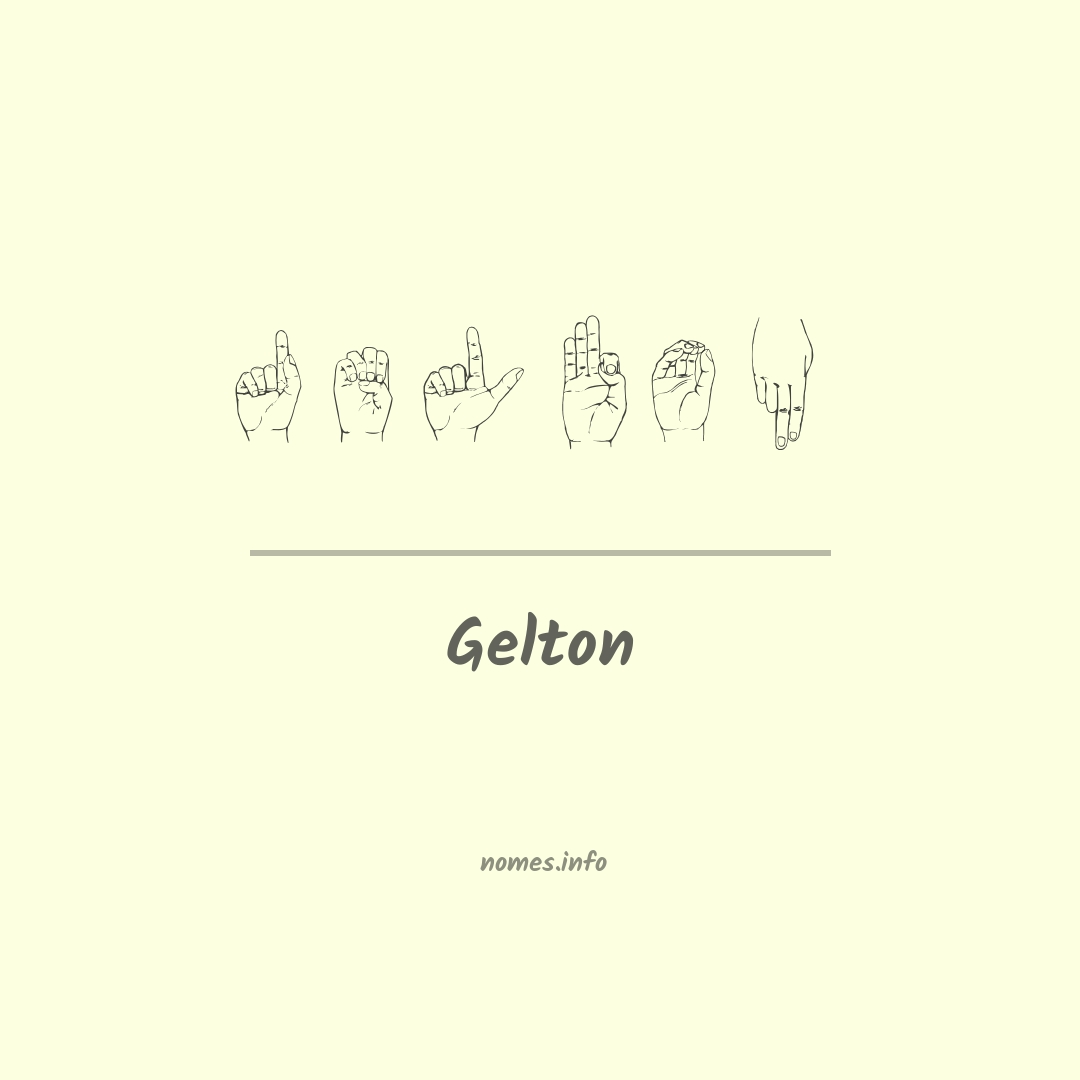 Gelton em Libras