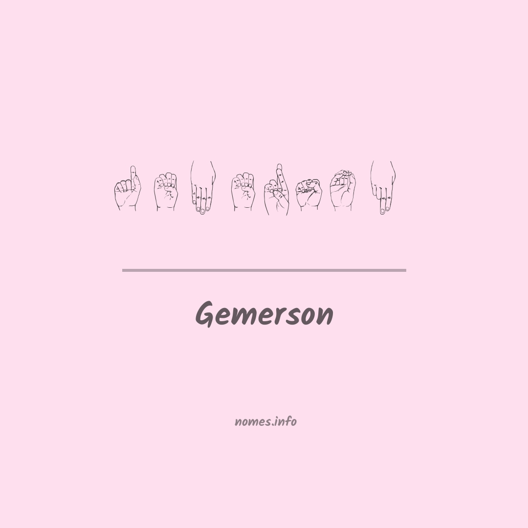Gemerson em Libras