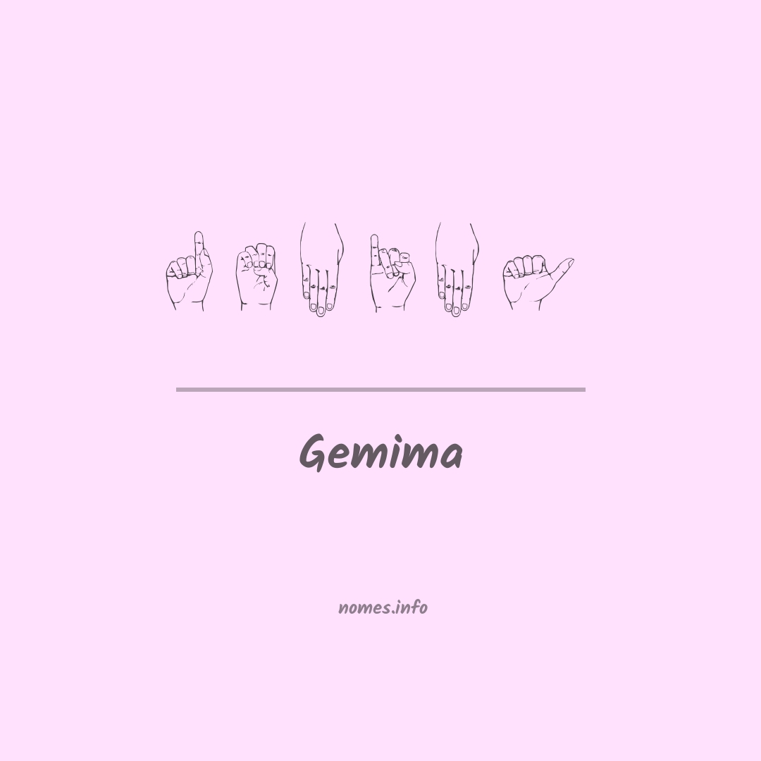 Gemima em Libras