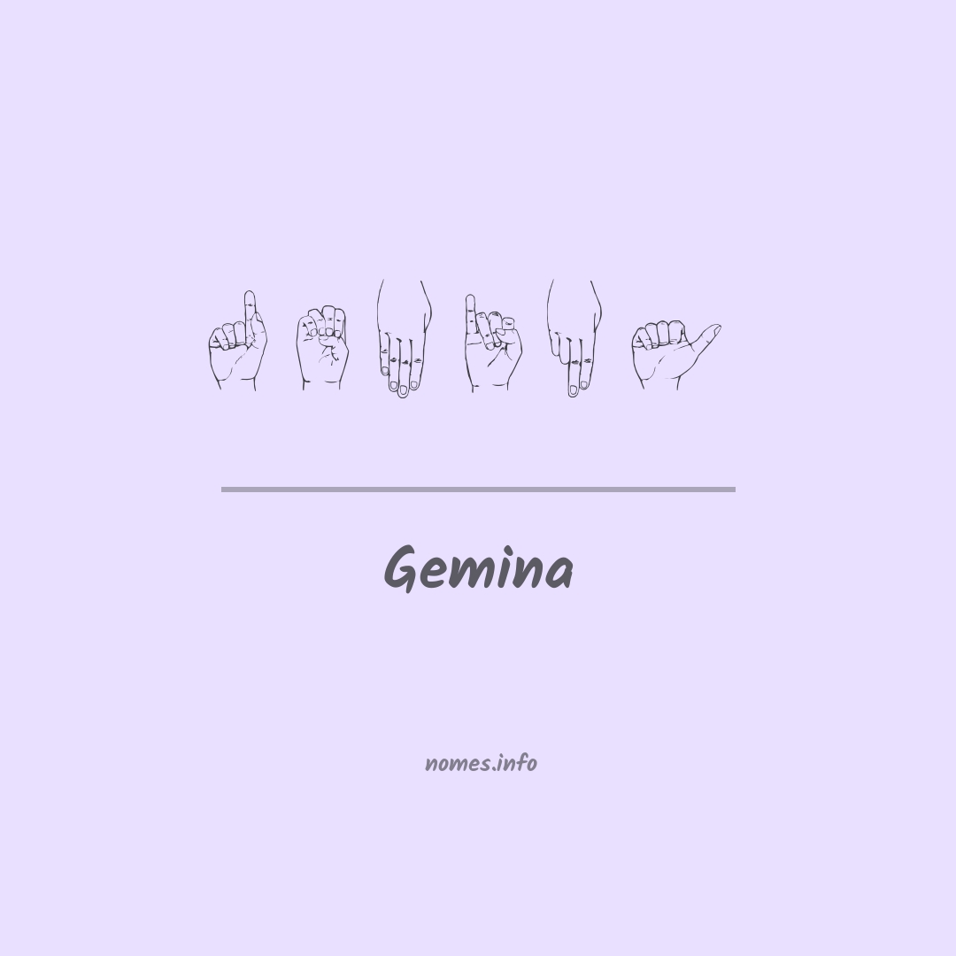 Gemina em Libras