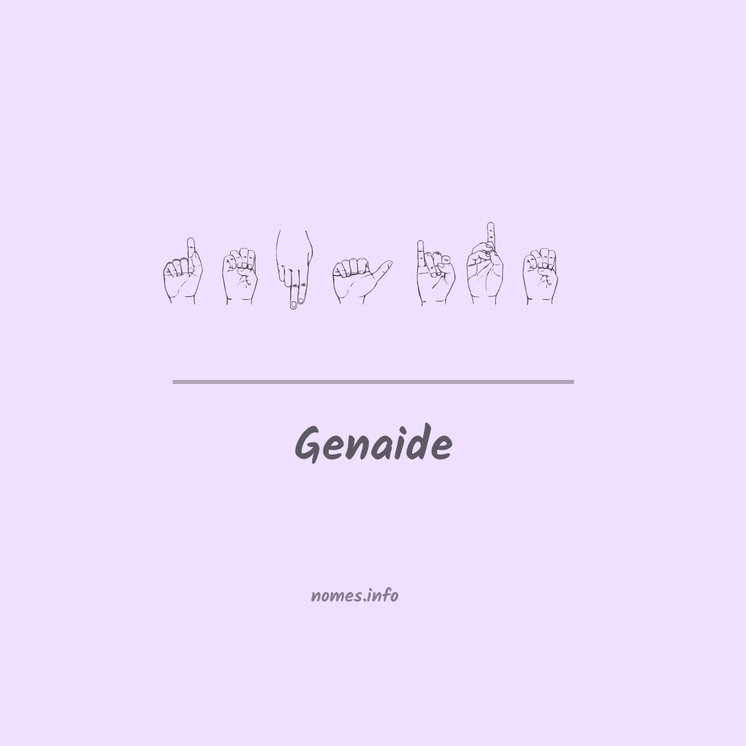 Genaide em Libras