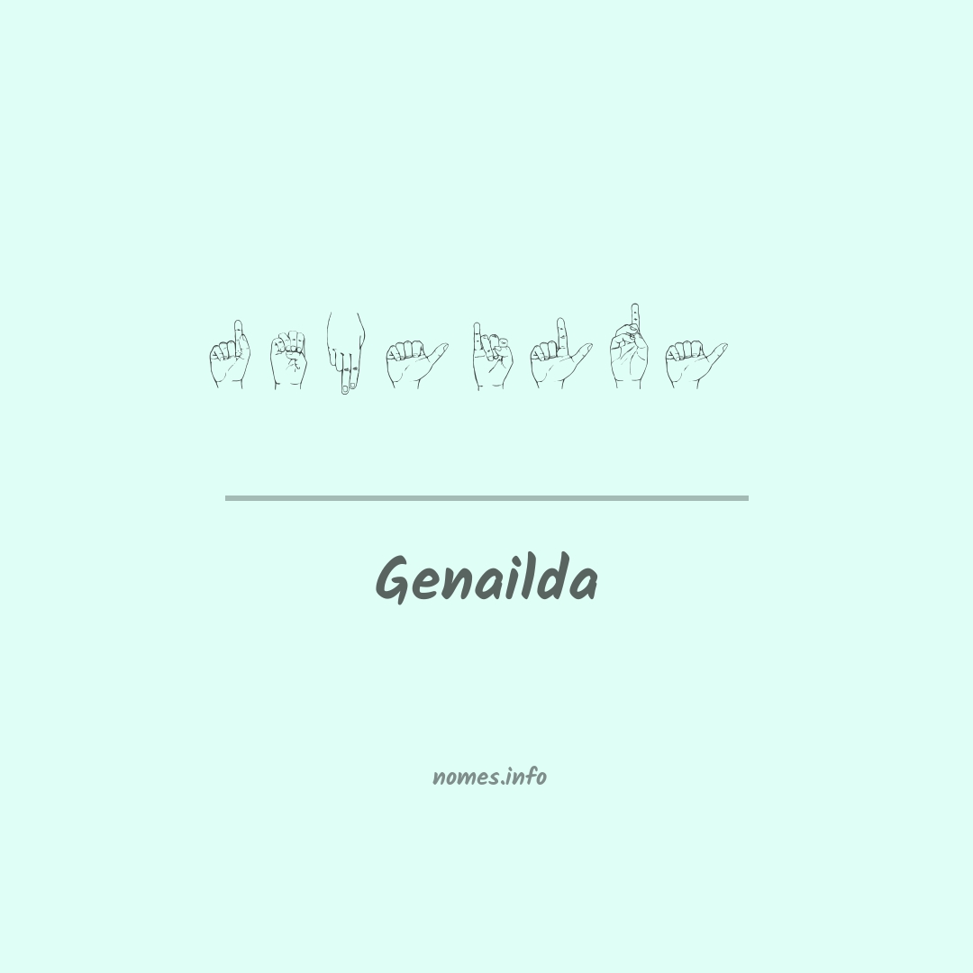 Genailda em Libras