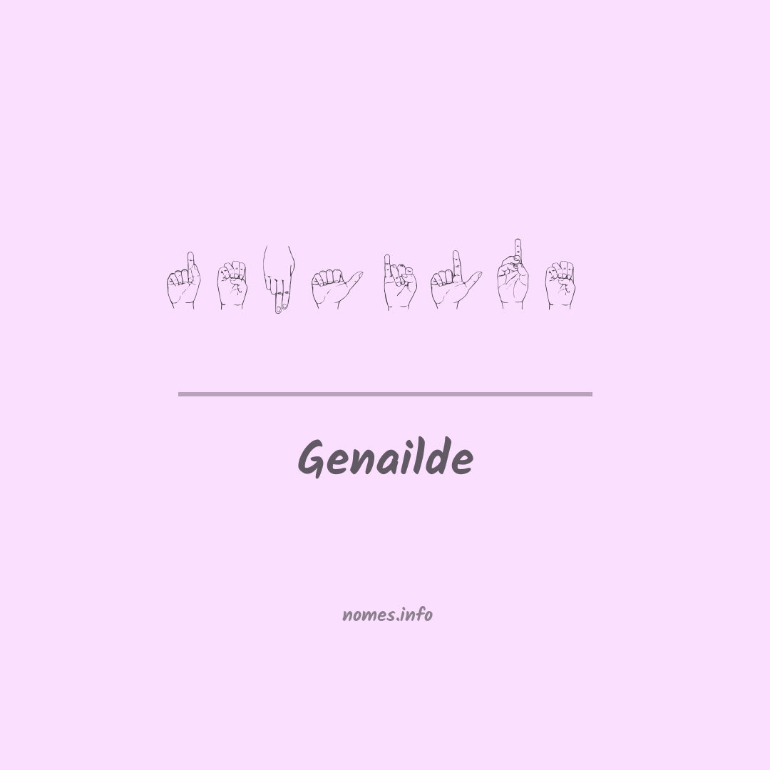Genailde em Libras