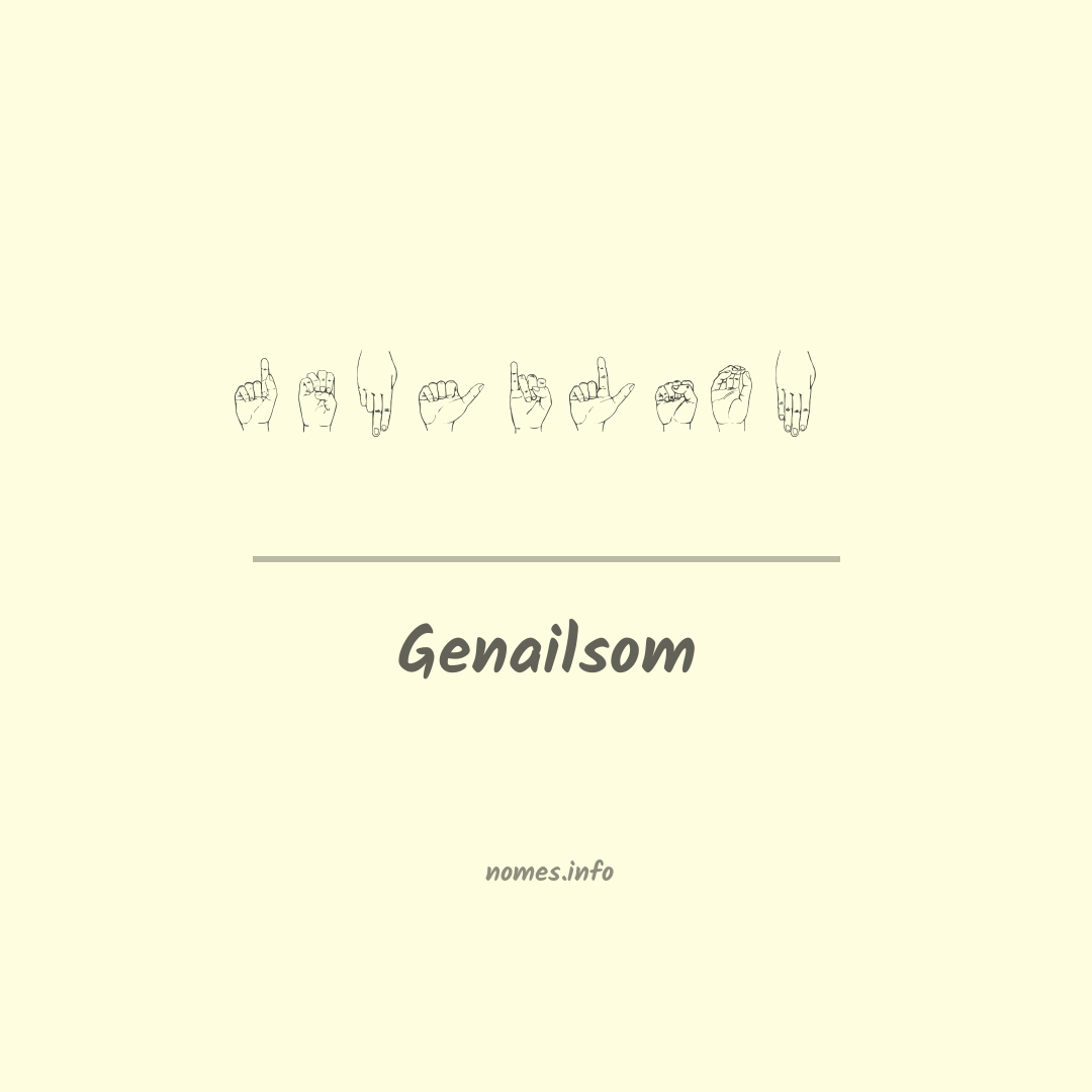 Genailsom em Libras
