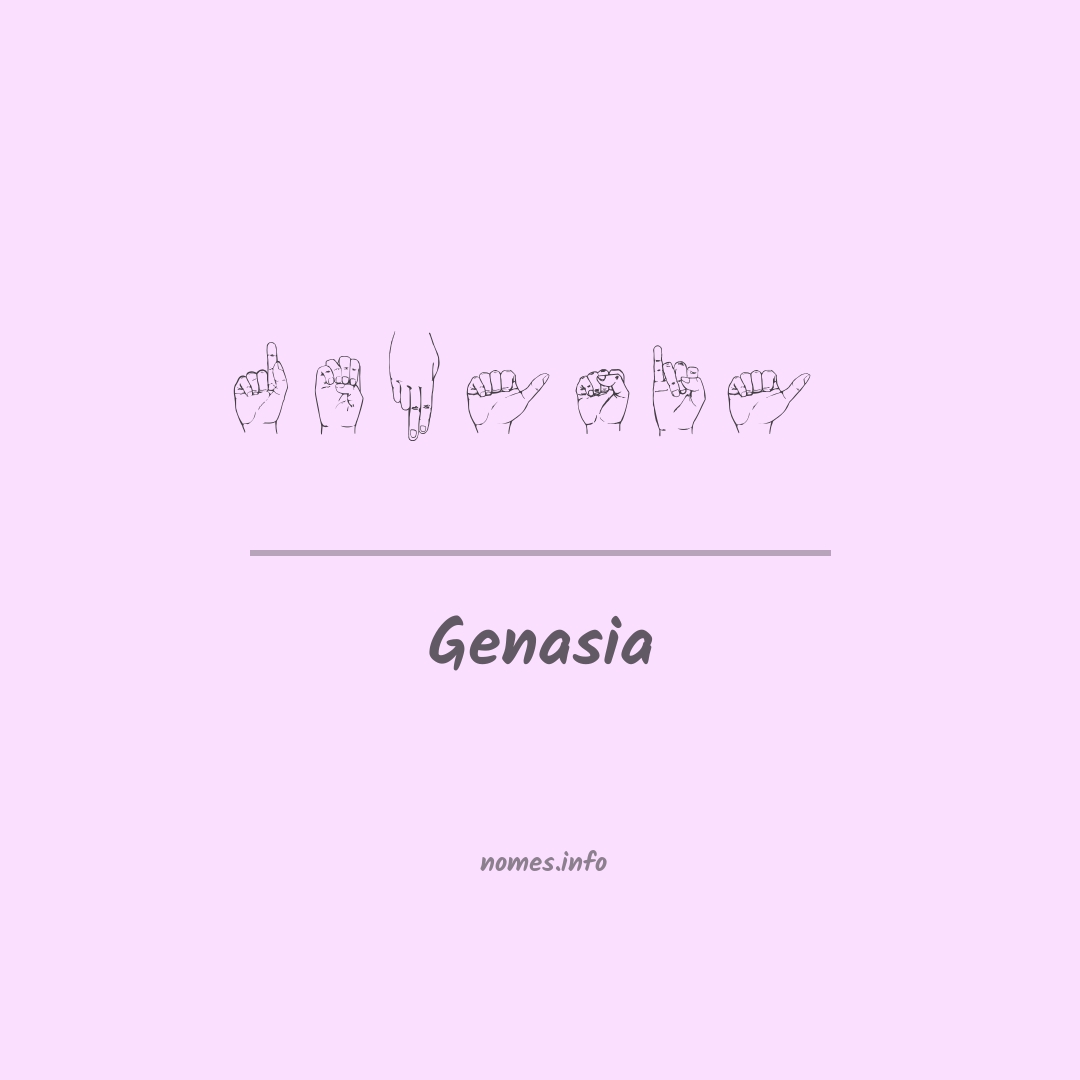 Genasia em Libras