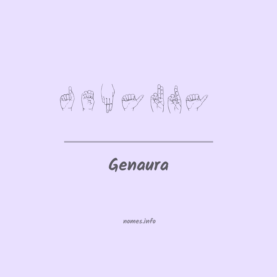 Genaura em Libras
