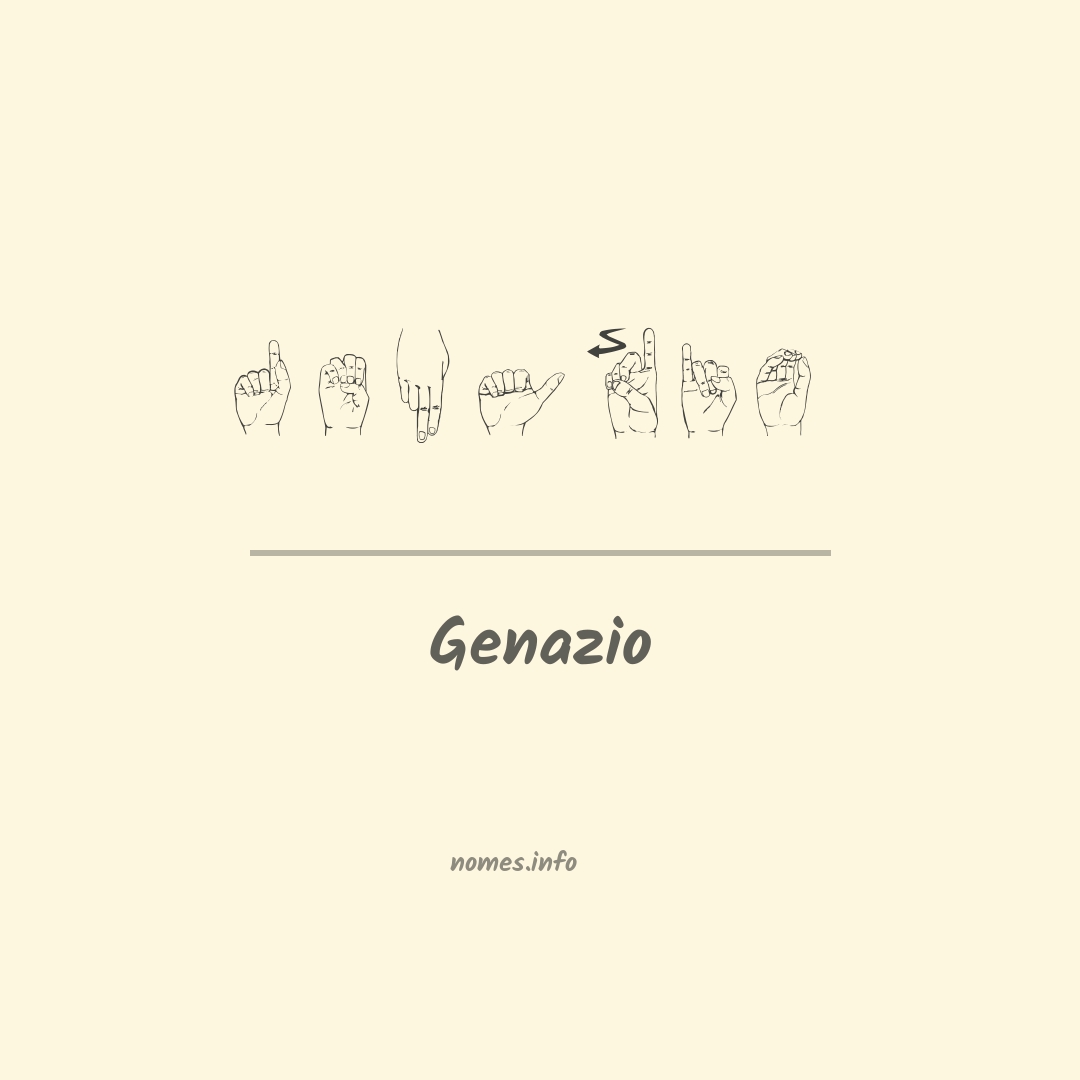 Genazio em Libras