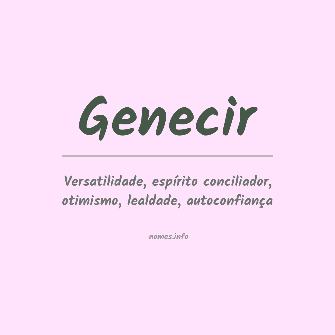 Significado do nome Genecir