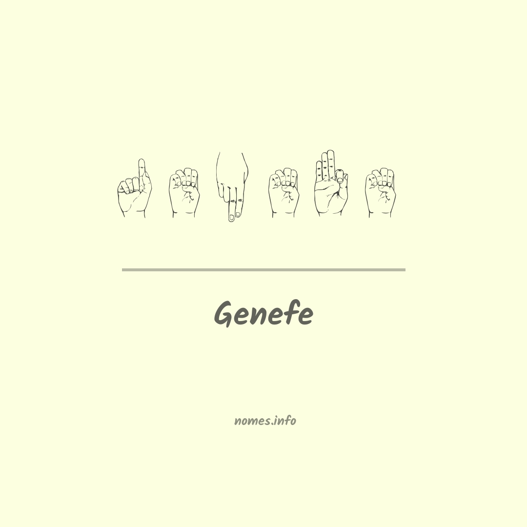 Genefe em Libras