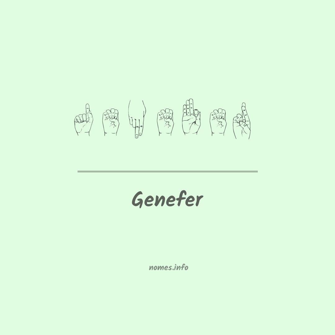 Genefer em Libras