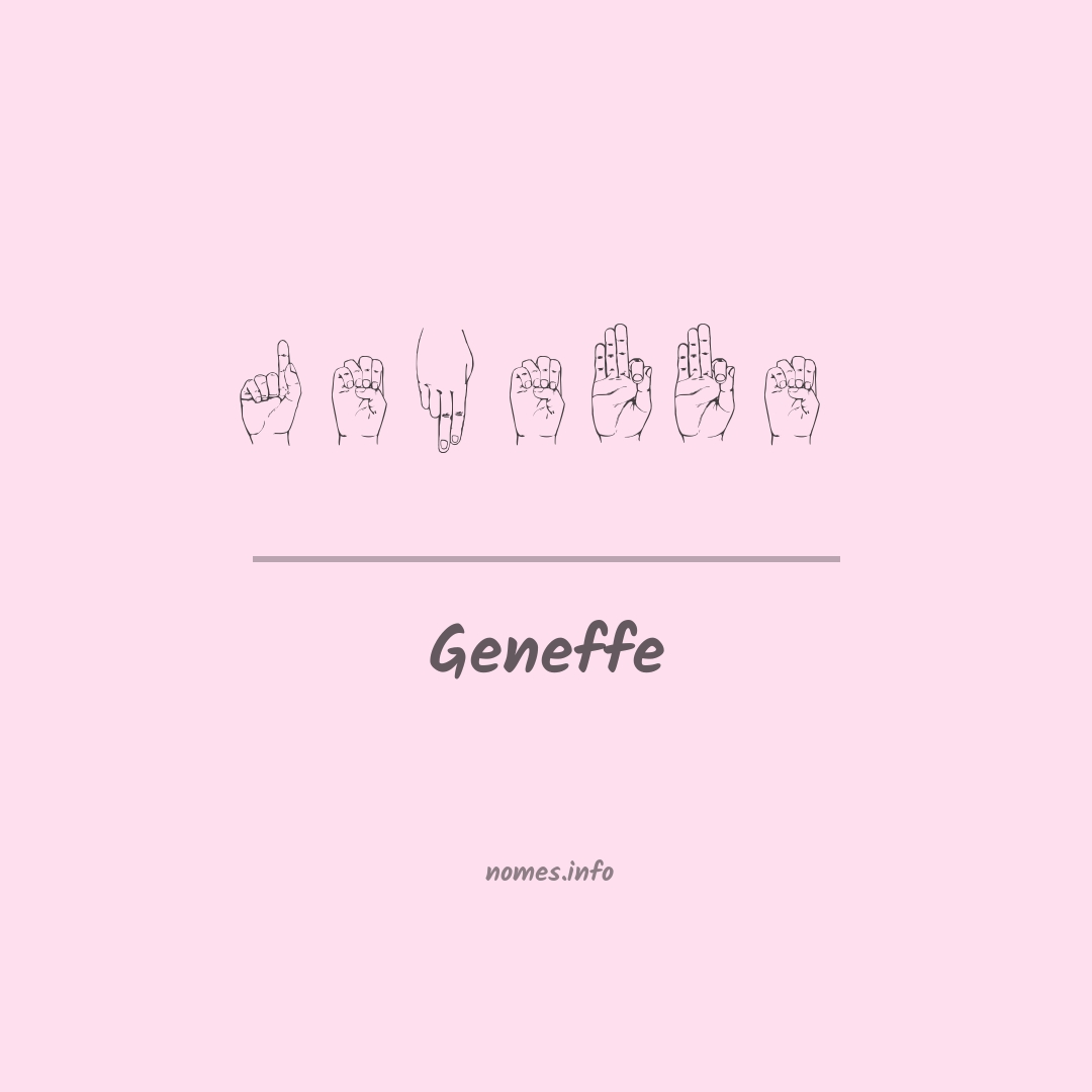 Geneffe em Libras