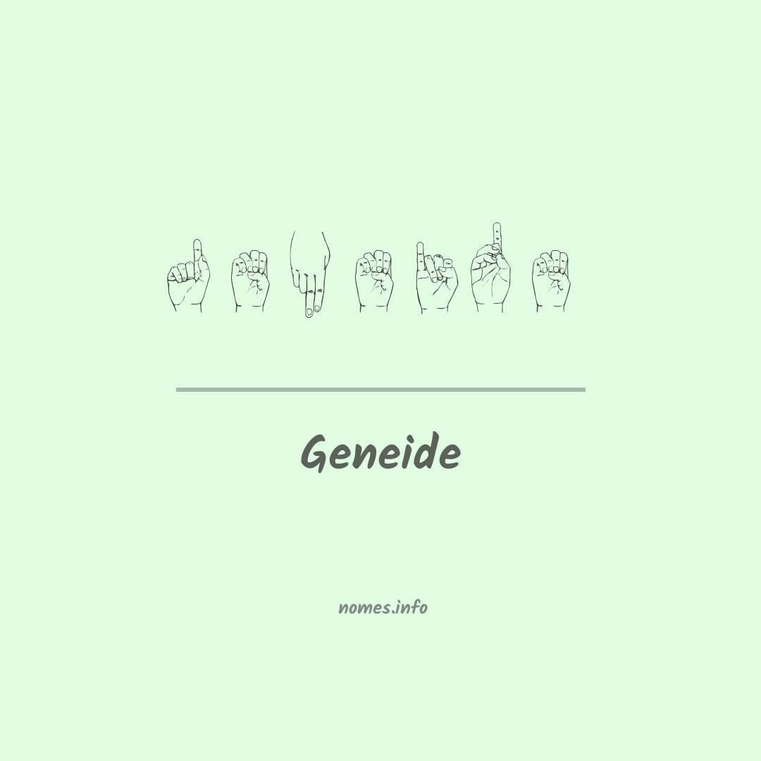 Geneide em Libras