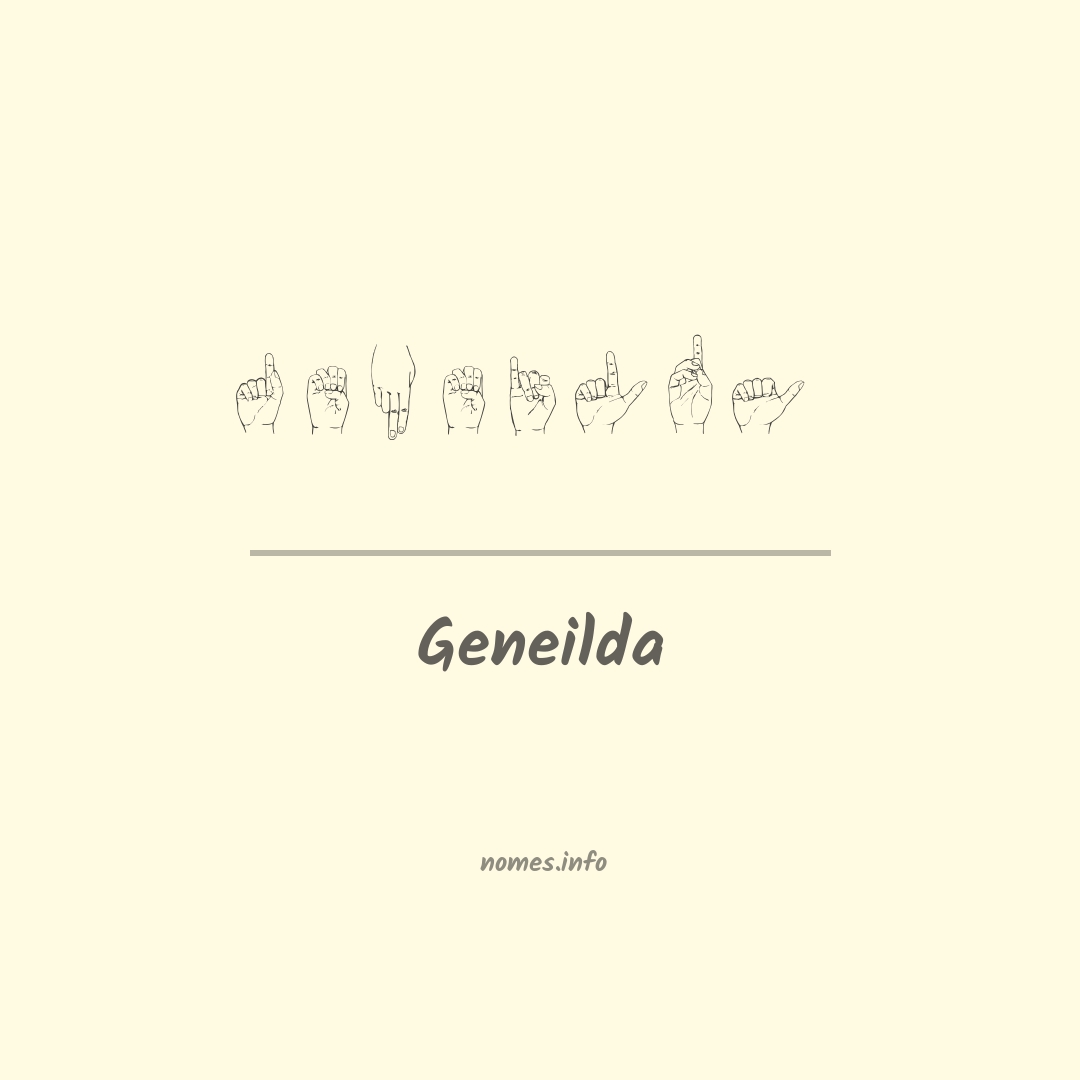 Geneilda em Libras