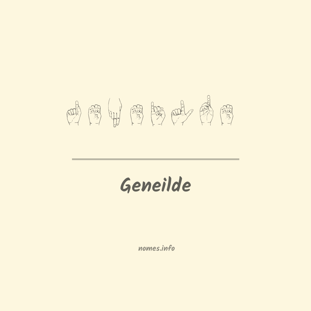Geneilde em Libras