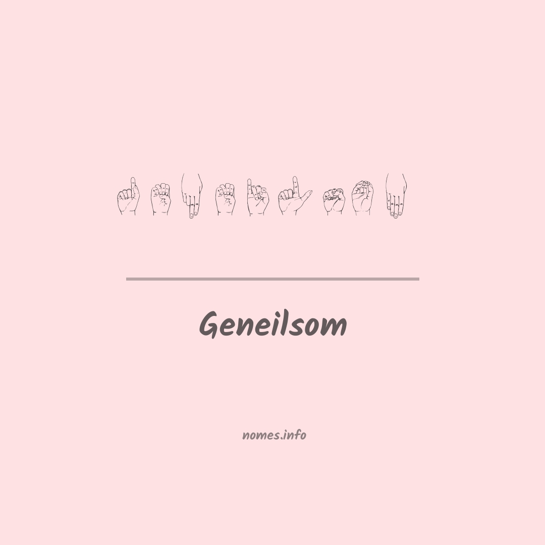 Geneilsom em Libras