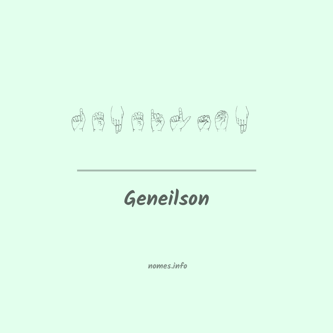 Geneilson em Libras